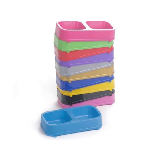 Comedero doble rectangular