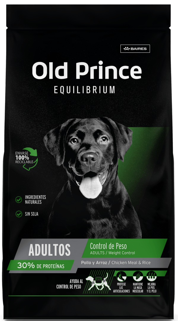 Old Prince Equilibrium Adultos Control de peso Pollo y Arroz