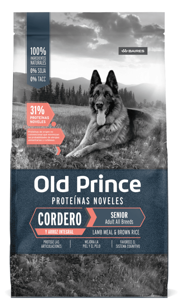 Old Prince Proteínas Noveles Adultos Todas las Razas Senior Cordero y Arroz Integral