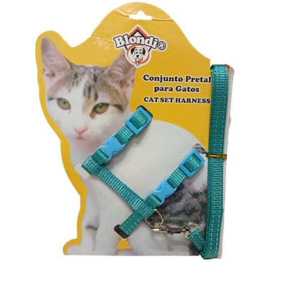 Conjunto Pretal y Correa para Gato